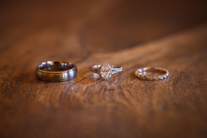 destination wedding rings details