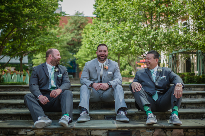 the green charlotte, uptown wedding, green argyle socks