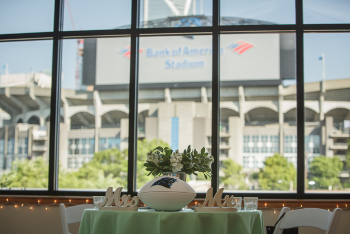 Roof with a View, charlotte wedding venue, uptown skyline, carolina panthers 